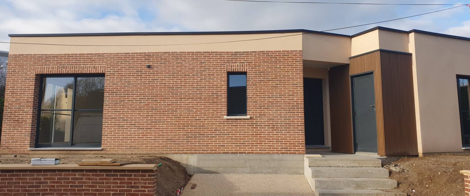 Maison neuve sur mesure toit plat proche rouen